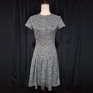 Michael Kors Black and White Midi Dress